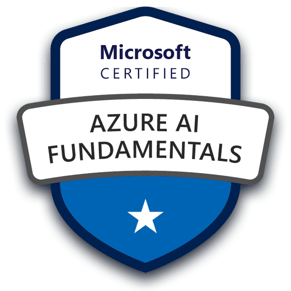 Microsoft Certified Azure AI Fundamentals badge
